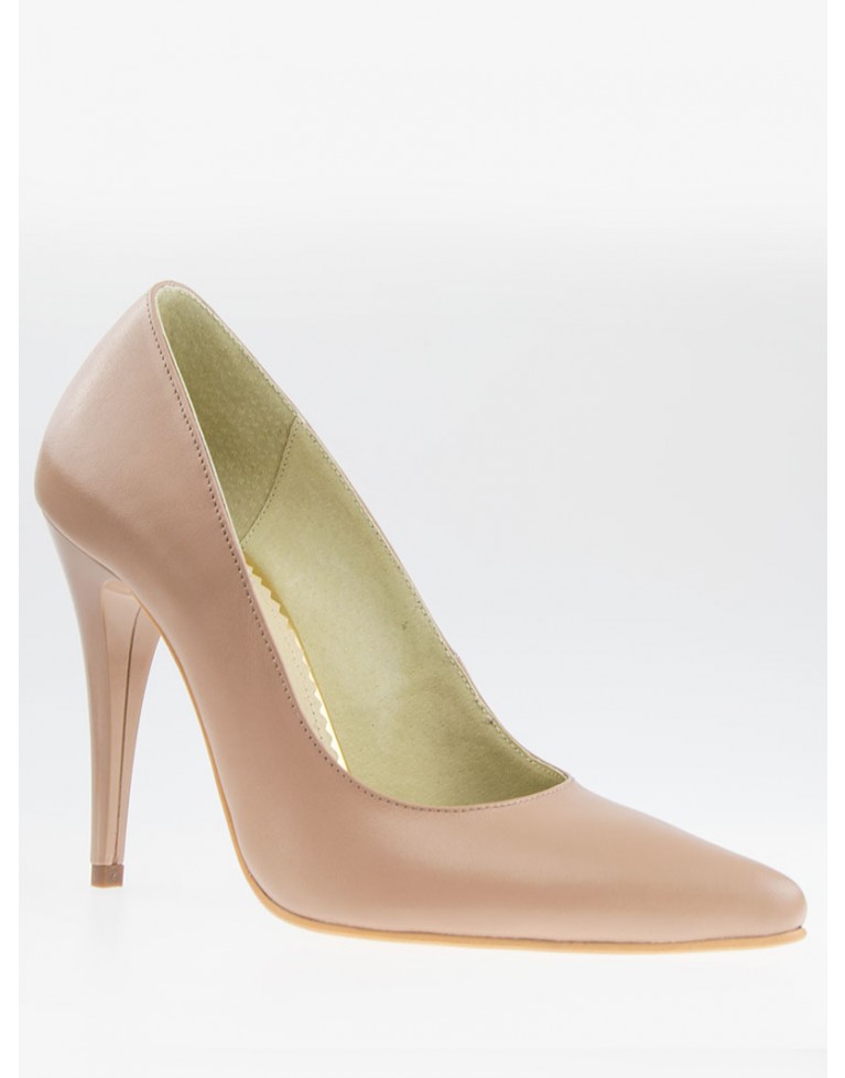 Pantofi Stiletto Nude Cu Toc Inalt Cm