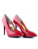 pantofi cu platforma stiletto rosii profil