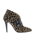 Botine dama cu varf ascutit Exotique Animal Print